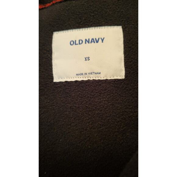 Old Navy Red & Black Plaid Coat By Old Navy Size XS Zip & Snap - Picture 10 of 16